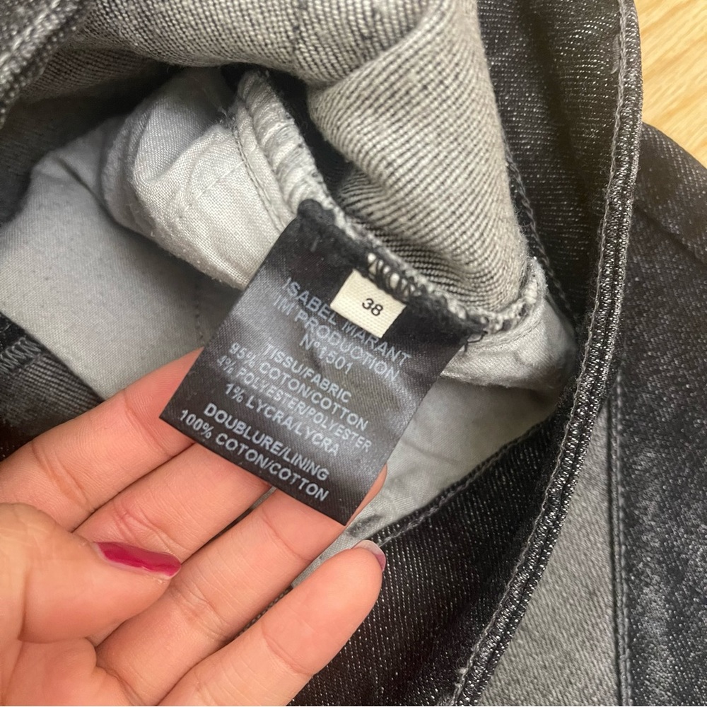 Isabel Marant Dillon Patchwork Low Rise Skinny Je… - image 5